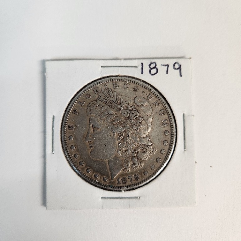 1 Circulated Morgan Silver Dollar 1879    *35-6