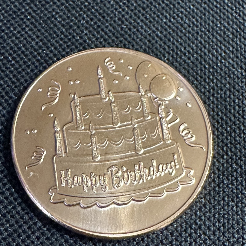 1 Ounce Copper Happy Birthday (t14)