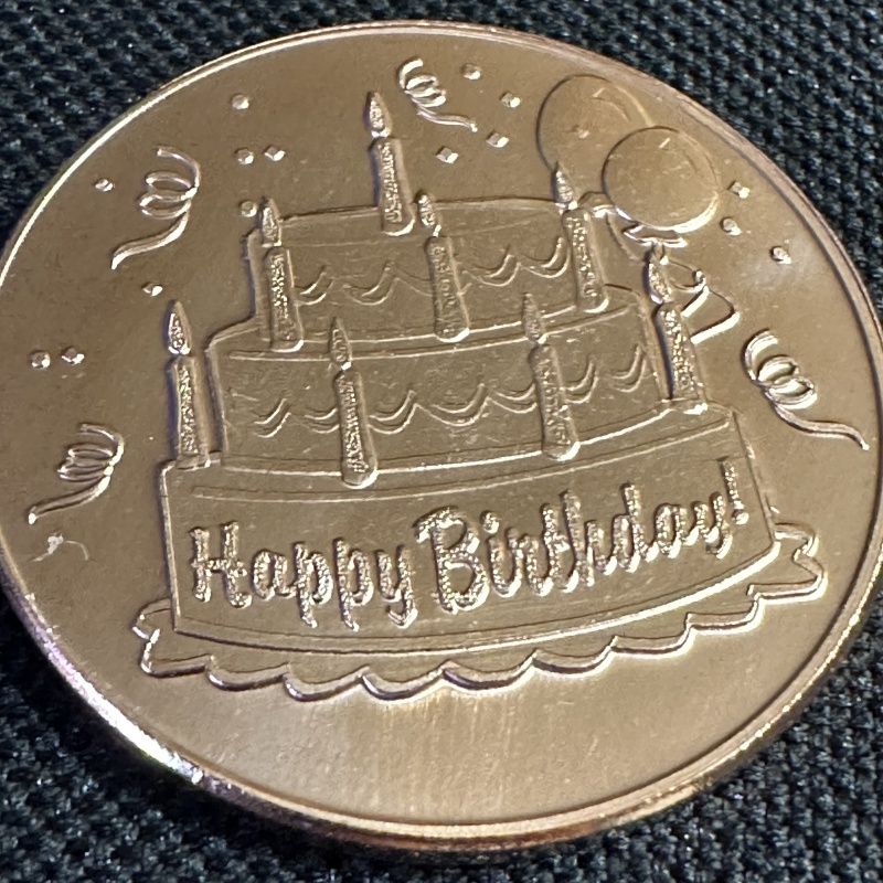 1 Ounce Copper Happy Birthday (t11)